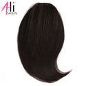 3 Clips Human Hair Bangs Remy Straight Clip in Hair Extensions Gradient Bangs 3D Blunt Cut Natural Hair Fringe Hairpiece