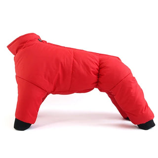 Buy red Dog Winter Coat Coats Warm Clothes Small Puppy Clothing for French Bulldog Dogs Pets Waterproof Suit XXL Pet Jackets Snowsuit