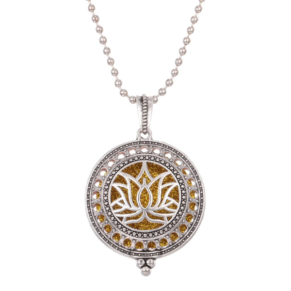 Aromatherapy Necklace Tree of Life Diffuser Jewelry Vintage Open Locket Pendant Essential Oil Perfume Aroma Diffuser Necklace