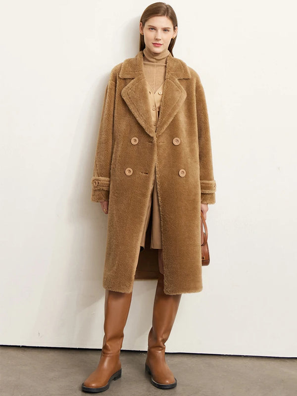 AMII Minimalism Coats for Women 2022 Winter New Warm Temperament Fashion French Style Loose Solid Commuter Thicken Coat 72270105