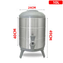 100% Stainless Steel Barrel With Thermometer Milk Tea Barrel Heat Cold Insulation Barrel Commercial Bucket Soy Milk Container