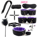 BDSM Kit Sex Toys for Men Erotic Handcuffs Whip Sextoy Anal Plug Vibrator Bdsm Sex Bondage Set Adult Toys Sm Products Sex Toys