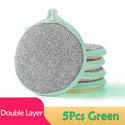 5Pcs Double Side Dishwashing Sponge Dish