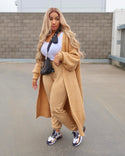 2022 Casual Winter Womens Fashion Coats Elegant Long Cardigan Sweater Coat for Women