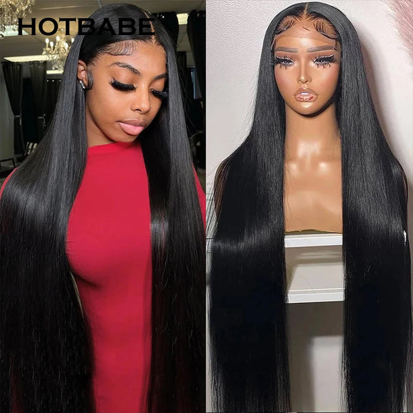 180 Density 4x4x1 T Part Lace Front Wig Straight Lace Wigs for Women Preplucked Brazilian Cheap Wigs on Sale Clearance