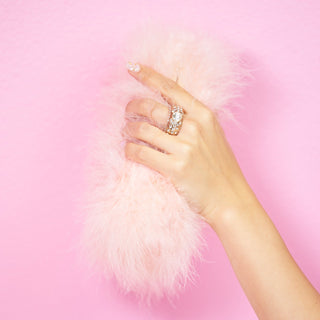 Furry Clutch - Pink