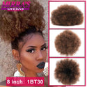 Afro Puff Drawstring Ponytail Extension Synthetic Kinky Curly Ponytail Hair Chignon Dreadlock Buns Afro Puff for Black Women