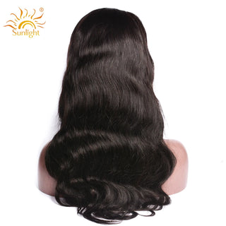 Buy lace-front-wig-body Brazilian Staight Hair  Wig Glueless Pre Plucked Lace Front Wigs Sunlight Remy Human Hair Wigs for Black Women