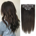 BHF Clip in Human Hair Extensions Remy Natural Hair Clip in Extensions Highlighted Golden Blonde Straight Human Hair Extensions