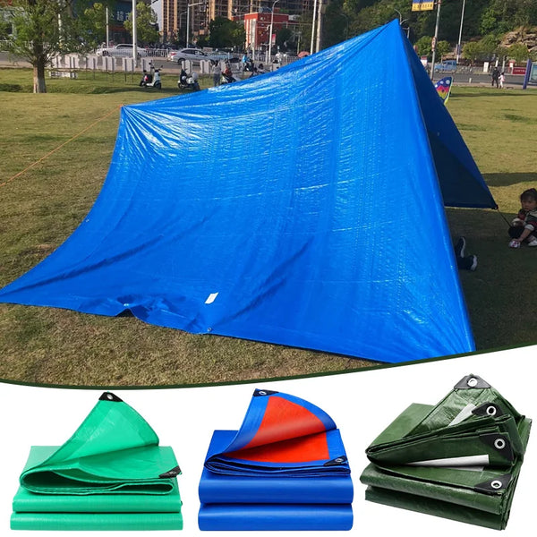 PE Rainproof Canvas Camping Tarp