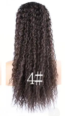 Blice Synthetic Afro Kinky Curly Hairpiece Ponytail 18" Drawstring Ponytail Extensions Hairpieces With Two Plastic Combs