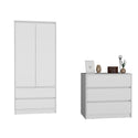 Lewes 2 Piece Bedroom Set, White