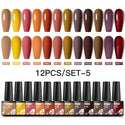 10/12pcs Spring Macaron Nail Gel Polish Set Semi Permanent UV for Manicure Soak Off Gel Nail Polish Kit Varnishes Nail Supplies