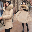 2021 New Cotton Thicken Warm Winter Jacket Coat Women Casual Parka Winter Clothes Fur Lining Hooded Parka Mujer Coats