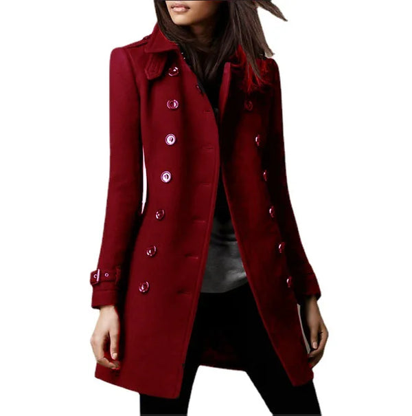 2023 New Fashion Autumn/Winter Lapel Tweed Women's Coat Hooded Niko Coat Winter Jacket Women