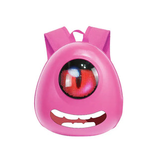 Buy pink Crelander Waterproof Kindergarten Cartoon Backpack With Led Display for Boys and Girls School Bag LED Backpack