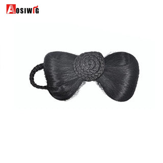 Buy 13 AOSI Hair Braided Clip in Hair Bun Chignon Hairpiece Donut Roller Bun Hairpiece Hand Knitting Braid Synthetic Chignon