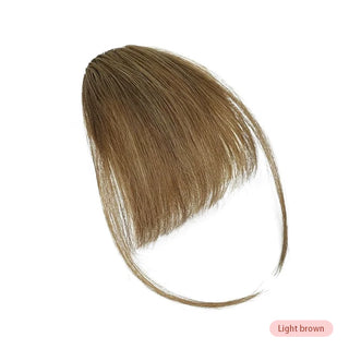 Buy a63-light-brown 100% Human Hair Invisible Air Bangs Hair Clip-In Extension