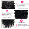 Deep Wave Clip in Hair Extensions Real Human Hair Brazilian Virgin Human Hair Clip in Extensions for Women 8Pcs Remy Hair