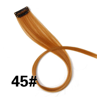 Buy 45 Alileader Clip on Hair Extension 57Color Ombre Straight Hair Extension Clip in Hairpieces High Temperature Faber Hair Pieces