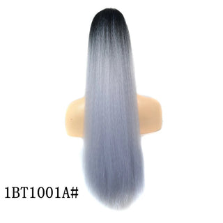 Buy 1bt1001a 22 Inch Afro Long Straight Drawstring Ponytail Synthetic Yaki Hair Bun Pony Tail Clip in Hair Extensions for Black Women