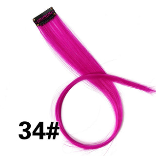 Buy 34 Alileader Clip on Hair Extension 57Color Ombre Straight Hair Extension Clip in Hairpieces High Temperature Faber Hair Pieces