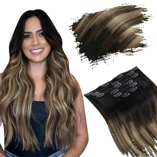 Buy 1b-4-27 Clip in Hair Extensions