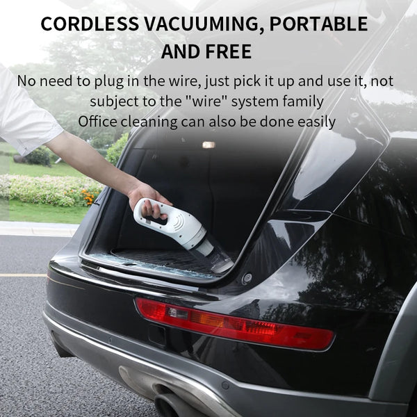 DDRADON 13000Pa Wireless Car Vacuum Cleaner Cordless Handheld Chargeable Auto Vacuum for Home & Car & Pet Mini Vacuum Cleaner