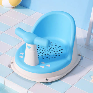 Buy blue Baby Bath Seat Safety Non-Slip Plastic Bath Stool