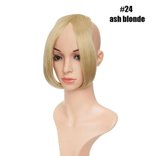 Buy ash-blonde BENEHAIR Bangs Clip in Middle Part Bangs Hairpieces Synthetic Clip in Hair Extension Top Hair Piece for Women Fake Hair