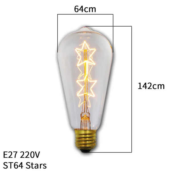 Dimmable Edison Light Bulb E27 40W 220V Retro Vintage Edison Bulb Incandescent Ampoule Bulbs Vintage Edison Lamp Retro Light