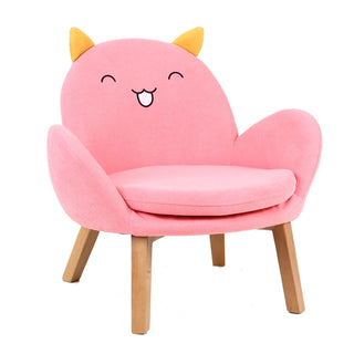 Buy pink-rabbit Children Bedroom Back Sofa Seat for Dormitory Baby Learning Cartoon Shape Mini Sofas Kids Furniture Lazy Sofa Chair With Armrest