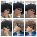 Blice Synthetic High Puff Afro Kinky Curly Short Middle-Part Wig Clips in Hairpiece Hair Extensions 90g/Piece All Color 10Inch