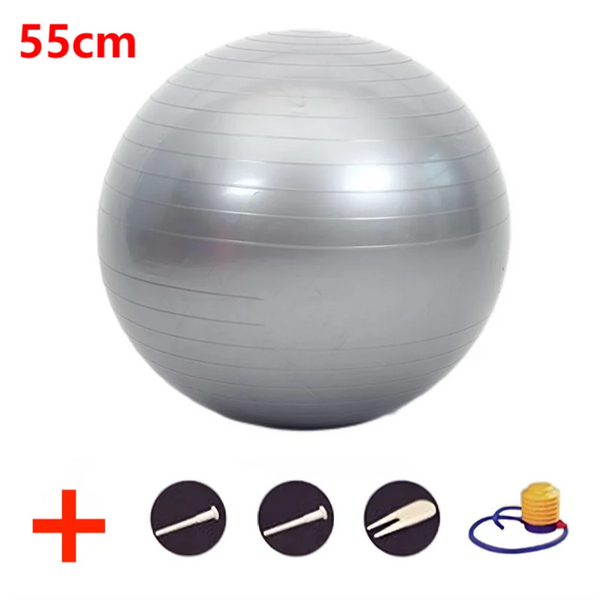 45-95cm Anti-Burst Yoga Ball Thickened Exercise Ball for Pilates Balance Stability Workout Pregnancy Birthing Physical Therapy