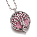 Aromatherapy Necklace Tree of Life Diffuser Jewelry Vintage Open Locket Pendant Essential Oil Perfume Aroma Diffuser Necklace