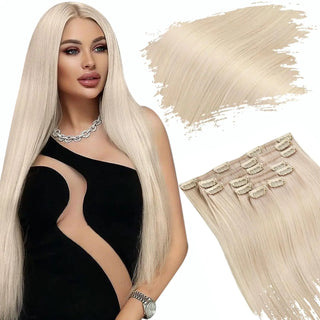 Buy 60a-white-blonde Clip in Hair Extensions