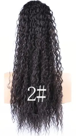 Blice Synthetic Afro Kinky Curly Hairpiece Ponytail 18" Drawstring Ponytail Extensions Hairpieces With Two Plastic Combs