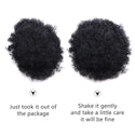 8inch Afro Puff Synthetic Hair Bun Chignon Hairpiece for Women Wig Drawstring Ponytail Kinky Curly Clip in Extensions Pony Tail