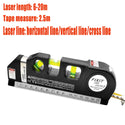 3 in 1 Laser Tape Measure Rangefinder Infrared High-Precision Intelligent Electronic Ruler Cross Line Measuring Instrument Level