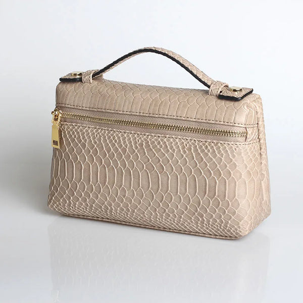 Snake Pattern Clutch Make Up Bags