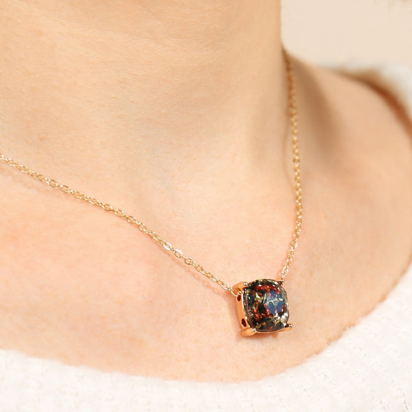 16355 - Cushion Glitter Necklace