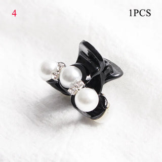 Buy a4 Korean Sweet Mini Round Pearl Hairpins for Women Girls Hair Claw Barrettes Hair Crab Clips Styling Make UP Tool Hair Accessories