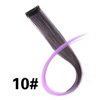 Buy 10 Alileader Clip on Hair Extension 57Color Ombre Straight Hair Extension Clip in Hairpieces High Temperature Faber Hair Pieces