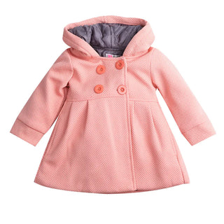 Buy red 2019 Baby Autumn Winter Clothing Cute Infant Toddler Baby Girl Winter Warm Wool Blend Pea Coat Snowsuit Jacket Outerwear Clothes