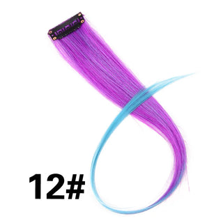 Buy 12 Alileader Clip on Hair Extension 57Color Ombre Straight Hair Extension Clip in Hairpieces High Temperature Faber Hair Pieces