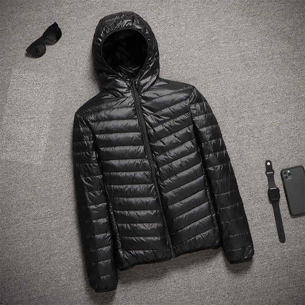 2023 New Hooded Ultralight Quilted Coat for Warm Winter Down Coats Light Puffer Lightweight Down Jackets Men's Jackets Spring