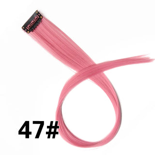 Buy 47 Alileader Clip on Hair Extension 57Color Ombre Straight Hair Extension Clip in Hairpieces High Temperature Faber Hair Pieces