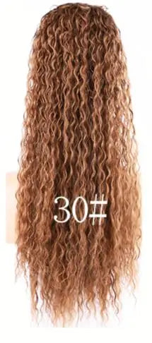 Buy 30 Blice Synthetic Afro Kinky Curly Hairpiece Ponytail 18&quot; Drawstring Ponytail Extensions Hairpieces With Two Plastic Combs