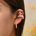 2024 New Arrival Multicolor CZ Crystal Ear Cuff Stackable C Shaped Ear Clips No Pierced Cartilage Earring for Women Earcuffs