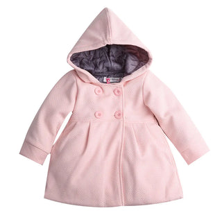 Buy pink 2019 Baby Autumn Winter Clothing Cute Infant Toddler Baby Girl Winter Warm Wool Blend Pea Coat Snowsuit Jacket Outerwear Clothes